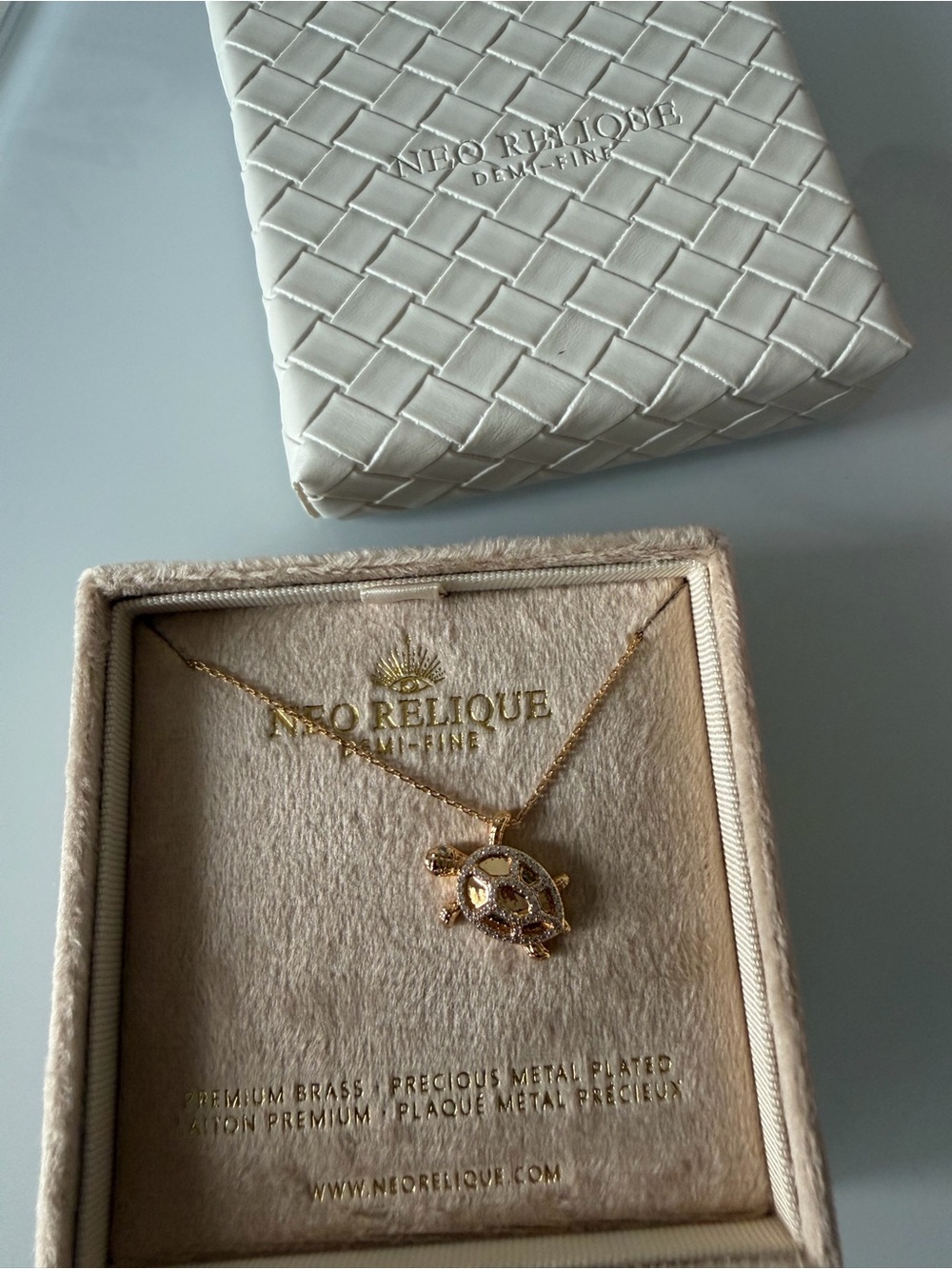 Gold Turtle Pendant Necklace